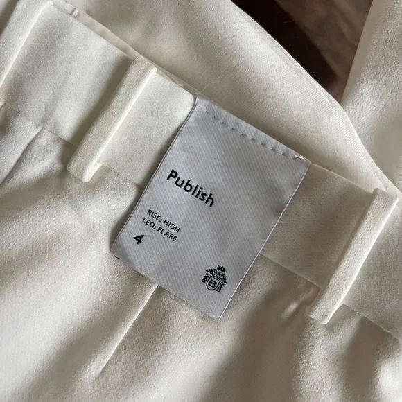 Publish Women's Cream Flare Pants - Picture 5 of 5